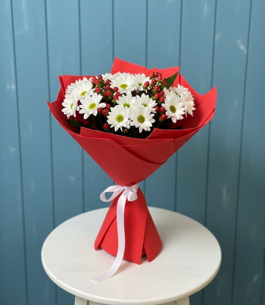 Букет цветов из: Хризантемы в Алтуде