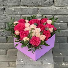 Цветочная композиция из Розы в коробке #REPLACE_PRED# Алтуде