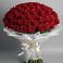 Букет 101 Красная роза Блэк Мэджик в Алтуде