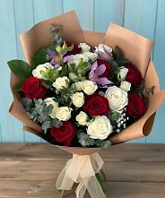 Букет цветов из:  Розы и Альстромерии в Алтуде
