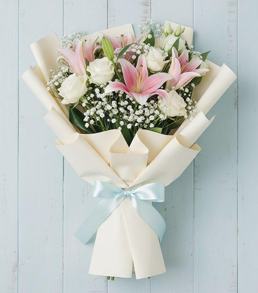 Букет цветов из: Лилии в Алтуде