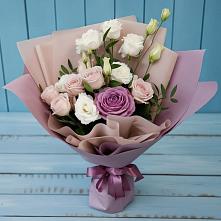 Букет цветов из:  Розы и Лизиантусы #REPLACE_PRED# Алтуде