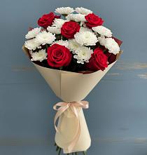 Букет цветов из:  Розы и Хризантемы в Алтуде