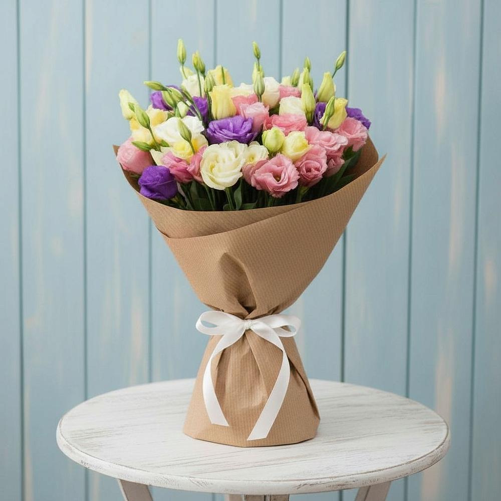 Букет цветов из: Лизиантусы в Алтуде