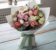 Букет цветов из:  Розы, Лизиантусы и Гвоздики в Алтуде