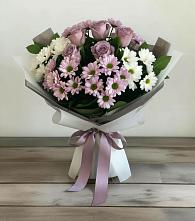 Букет цветов из:  Хризантемы и Розы в Алтуде