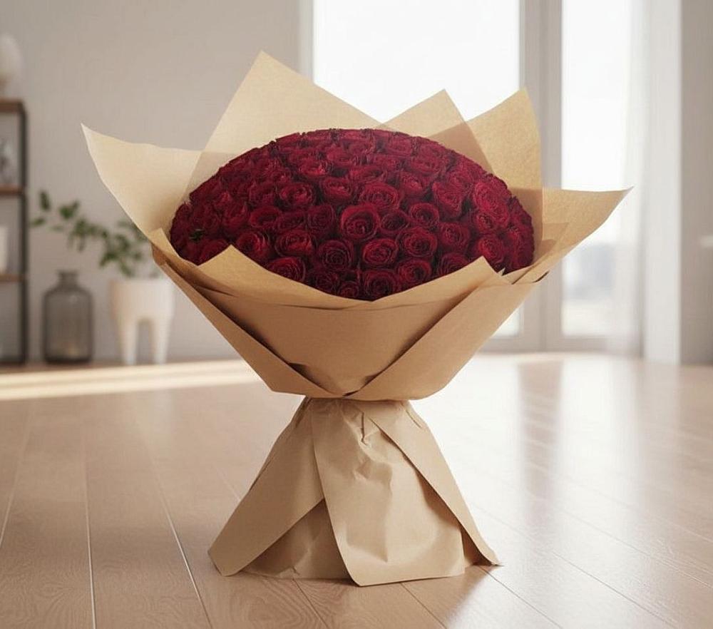 Букет 101 Красная роза в Алтуде