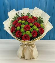 Букет цветов из:  Розы и Хризантемы в Алтуде