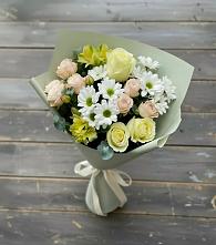 Букет цветов из:  Альстромерии, Розы и Хризантемы в Алтуде