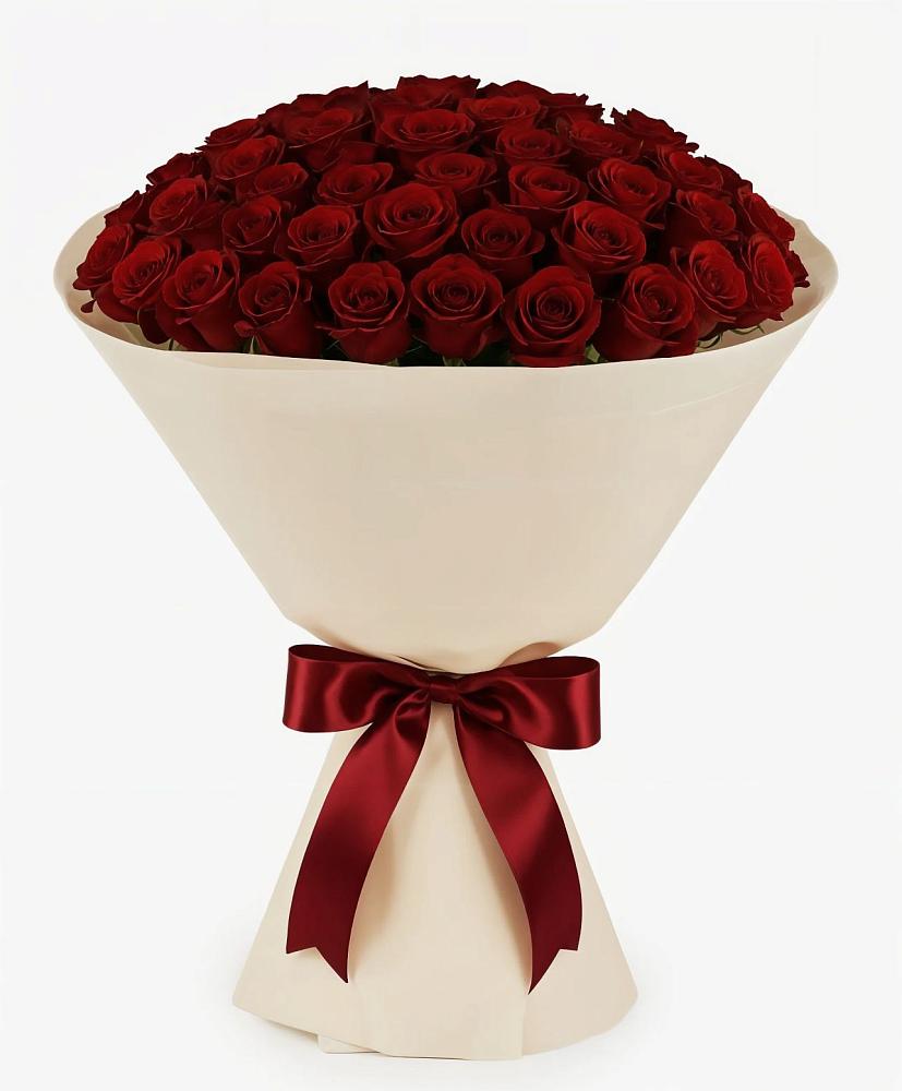 Букет 101 Бордовая роза Блэк Бакарра в Алтуде