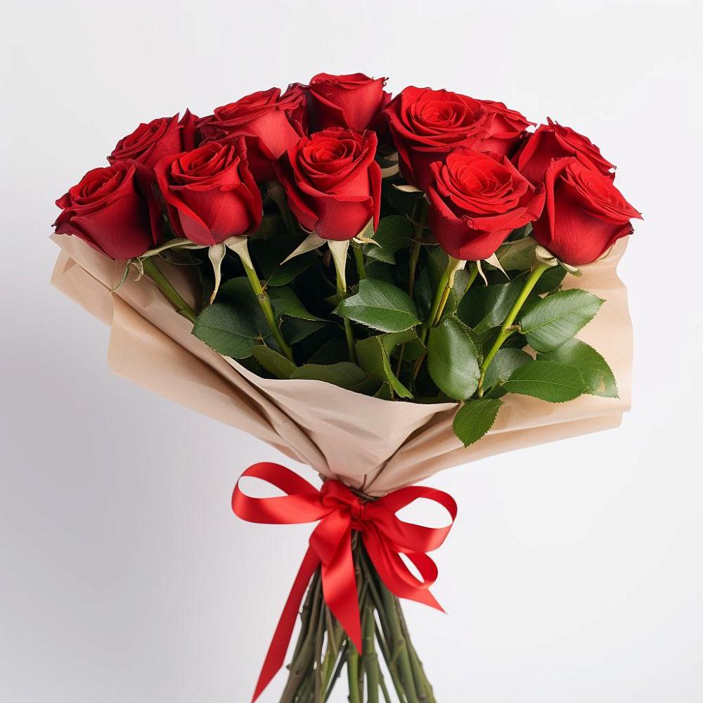 Букет 11 Красных роз Эдлесс Лав в Алтуде