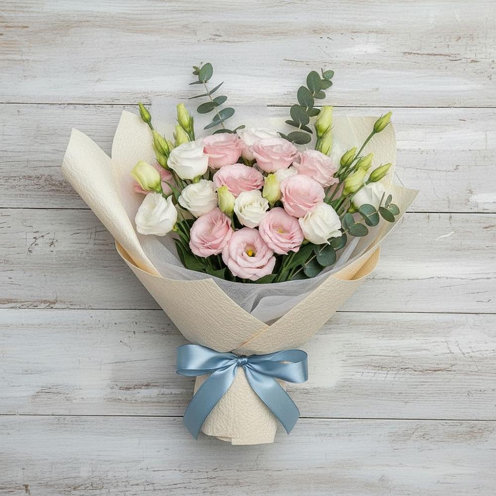 Букет цветов из: Лизиантусы в Алтуде